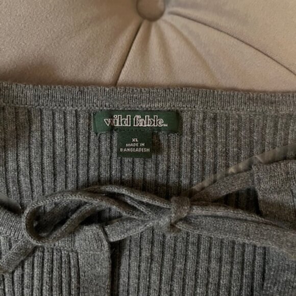 NWT Two Wild Fable Ribbed front tie cardigans - Picture 3 of 6